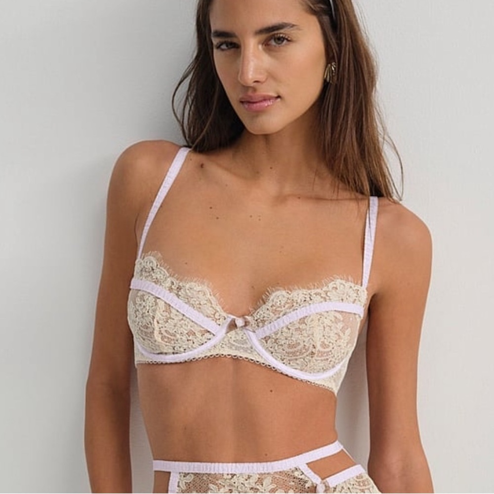 For love &lemons Victoria lace underwire bra